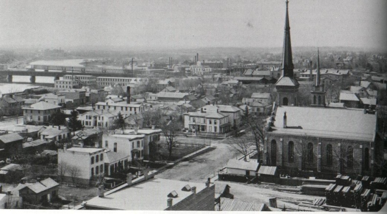 Early Downtown Rockford Illinois in 1890.